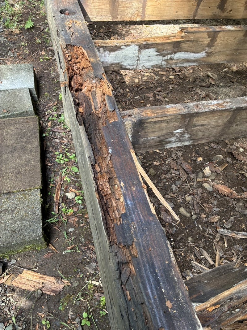 木造別荘の腐ったウッドデッキ改修工事（静岡県裾野市）