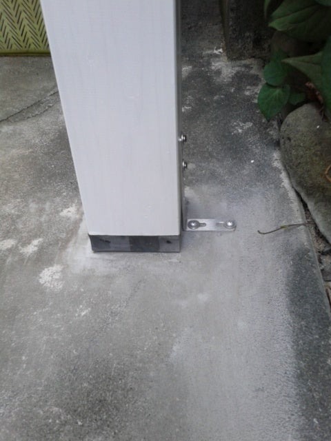 腐食対策で耐久性向上の柱交換（静岡市葵区瀬名）